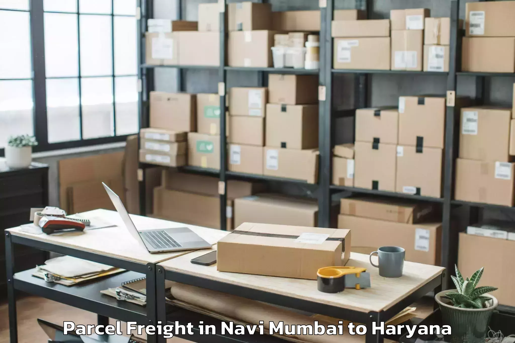 Easy Navi Mumbai to Gurugram Parcel Freight Booking